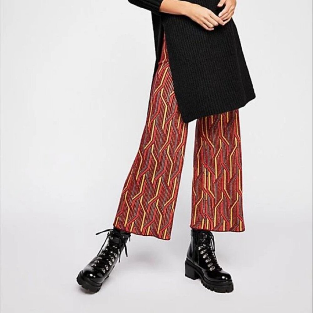 Free People Alina A-Line Pull-On Wide Leg Crop Pants